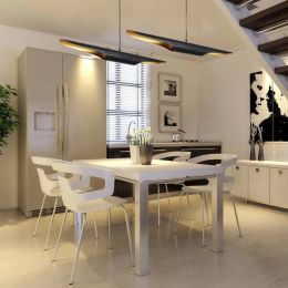 Nordic 60cm bamboo shape aluminum pipe pendant light modern dining/living room clothing shop creative led droplight  fixture