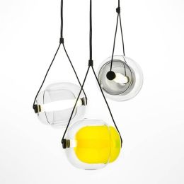 Nordic Art glass pendant light Bar Restaurant Creative personality living room droplight Modern simple colorful glass art light