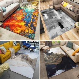 Nordic blanket Living Room Bedroom Coffee Table Mat European Style Simple Modern Abstract Sofa Bedside American Rectangular