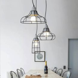 Nordic Cement Suspension Luminaire Creative Bar Restaurant Lantern Modern Dining Room pendant lights kitchen Iron Lighting