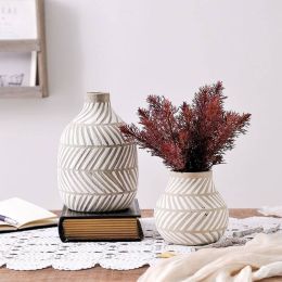 Nordic Ceramic Vase Modern European Clay Pot Flower Tv Cabinet Living Room Dining Room Home Decoration Ornaments