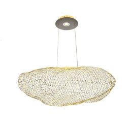 Nordic cloud shape pendant light gold warm creative personality restaurant light art bedroom living room LED lamps Postage free