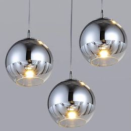Nordic glass pendant lights 15 20 25 30cm glass hanging suspension luminaire dining restaurant home industrial indoor lighting