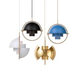 Nordic Gold Personality Pendant Lamp Modern Pendant Light Minimalist Restaurant Bar Pendant Light Coffee Shop Color Hanging Lamp