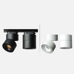 Nordic LED Ceiling Lights 5W 7W 10W 12W Surface Track Mounted LED Ceiling Lamps Spot Light 360 Degree Rotation Cloth Down Lights