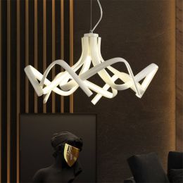 Nordic Led Chendelire Kitchen Fixtures Dining Bar Shadow Dance LED Pendant Lamp Bedroom Dining Room Decor Hanging Lamp Luminaire