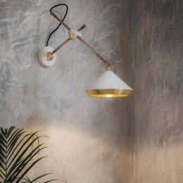 Nordic Lighting Modern Simple Bedroom Bedside LED Wall Lamp American Adjustable Decoration Hotel Aisle Wall Light Fixtures