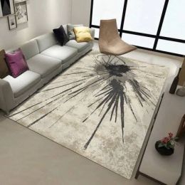 Nordic living room coffee table abstract ink carpet simple modern new  room study bedroom bedside blanket