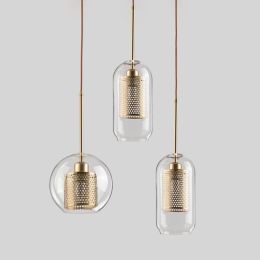 Nordic Loft LED Pendant Lights Modern Glass Pendant Lamp Living Room Restaurant Deco Kitchen Light Fixtures Suspension Luminaire