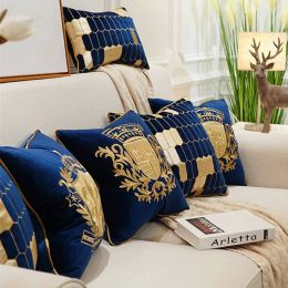 Nordic Luxury Cushion Cover Embroidered Flannel Pillows Cover Almofada Housse De Coussin Cojines Decorativos Para Sofa Gifts