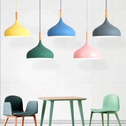 Nordic Macaron LED Chandelier Lighting Kitchen Fixtures Modern LED Pendant Lamps Bedroom Living Room Hanging Lamps Luminaire