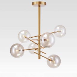 Nordic magic beans glass pendant lamp Postmodern living room dining room Restaurant Cafe home industrial deco hanglamp luminaire
