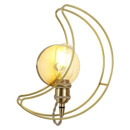 Nordic modern Creative personality Real brass moon wall lamps Kids room foyer bedroom full copper wall mounted light E27 90-260V