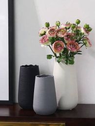 Nordic modern flower vase decoration living room flower arrangement flower vase creative hydroponic ceramic European vase