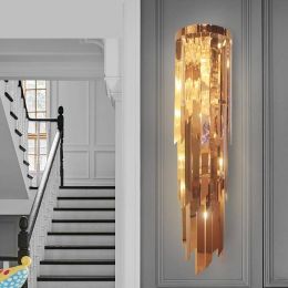 Nordic Modern Living Room Sconce Wall Lights Tv Wall Seminal Hotel Luxury gold LED lamp New Fashion Mirror Light Lighting