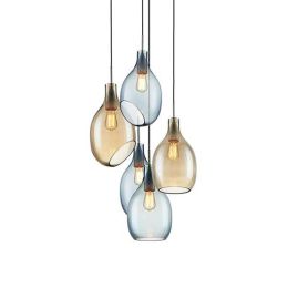 Nordic Modern simple LED glass pendant lights Living room dining room study bedroom droplight E27 LED bulb lighting fixture