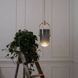 Nordic Modern Simple Single Head Chandelier Light Glass Cover Living Room Hanging Lamp Bar Coffee Shop Creative Bedside Hanglamp