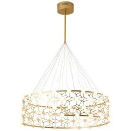 Nordic Pendant lights Post Modern Light luxury Designer Gold Ring Wave Model Simple Bedroom Foyer Creative LED Lighting fixture