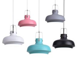 Nordic post modern bedroom pendant lights creative restaurant bar lighting fixture Danish single head macaron colorful droplight