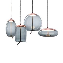 Nordic Post Modern creative Glass Pendant Lights pub store Dining Room Bedroom Bedside Desk Lamps Luster Decor Hanging Fixtures