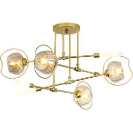 Nordic Post modern Foyer dining room Chandelier Gold luxury 6/8 heads molecule model droplight LED E27 G9 bulb Lighting fixture
