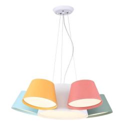 Nordic post modern Foyer pendant lights modern simple style creative personality Macaron colorful Kids room bedroom LED Lighting