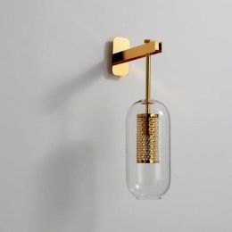 Nordic Post Modern Luxury Glass LED Wall Lights for Living Room Bedroom Bedside Lamp Indoor Decoration Wall Lighting Fixtures