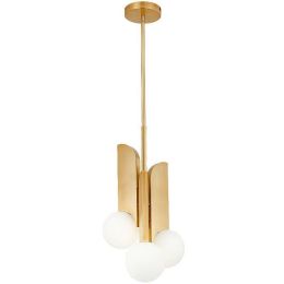 Nordic Post modern pendant lights foyer Restaurant milk white glass shade gold lamp body droplight E27 BULBS lighting fixture