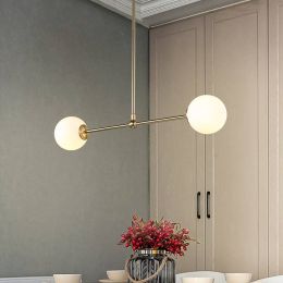 Nordic Postmodern Restaurant Bar G9 LED Glass Ball Molecule Magic Bean Pendant Lights Dining Room Kitchen Deco Lamps Fixtures