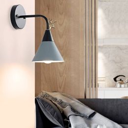 Nordic Sconce Wall Lights Bedside Lamp Modern Bedroom Living Room Aisle Stairs Creative antlers Led Wall Lamps  Lighting