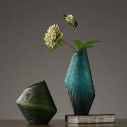 Nordic Simple Glass Vase Decoration American Creative Living Room Porch Flower Arrangement Ornament Decoration
