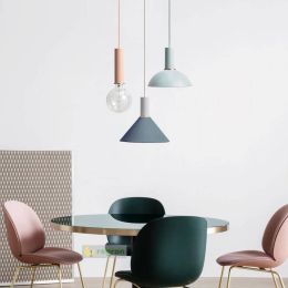 Nordic Wind Iron Pendant Light LED  Style Loft Droplight Bar Restaurant American Country Bedroom E27 Pendant Lamp