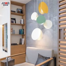North simple Modern pendant Light DIY white yellow coffe dining room bedroom living room children&amp;#39;s room decoration Suspension