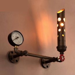 Novelty Chimney Bar Cafe lighting Novelty water pipe Wall lamp sconce dining Restaurant Corridor industrial Wall light Abajur