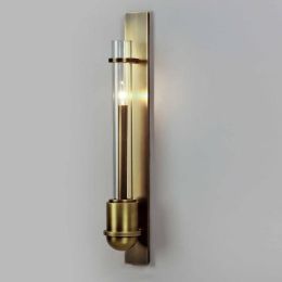 Novelty Led glass tube light sconce for Dressing room hallway Hotel Mirror wall lamp Project large gold wall fixture Arandela