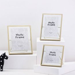 Plant Specimen Frame Metal Creative Geometry Set European Glass Photo Frame Gifts