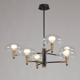 Post modern scaleph Pendant Light Clear glass shade G9 bulb Kung Living Dinning Room home decoration 3/6/8/12 heads droplight