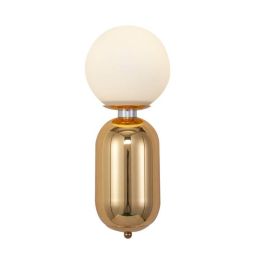 Post modern wall lamp black white gold color  simple creative bedside decoration light  living room corridor wall light