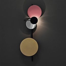 Post Morden Nordic Wall lamps LED Indoor Creative round plate Wall light Fixtures Brief lovely Sconce Lighting Lamparas de Pared