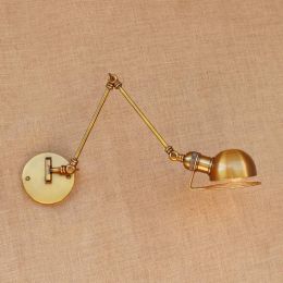 Long Arm Iron wall Lamp sconce for Bar hallway Bedside Restaurant black bronzed Wall fixtures Luminaire Cafe Tea light