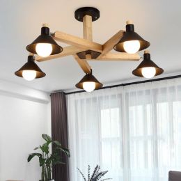 Wooden LED ceiling light Korea style ceiling lighting for living room/bedroom/study room modern ceiling lamp