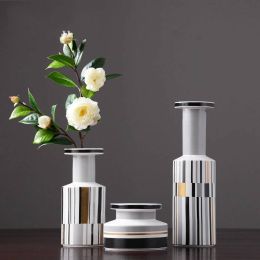 Simple Abstract Ceramic Vase Decoration Home Decoration Living Room Table Flower Arrangement Hydroponic Ornament