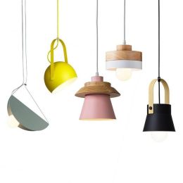 Simple Creative Nordic Cafe Children&amp;#39;s Room Show Window Bar Combination Dining Room Lamp Bedside Small Hanging Lamp