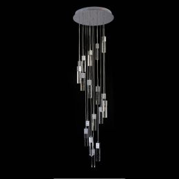 stairway led bubble Crystal pendant lights Modern G4 Led  spiral crystal lighting for shopcase Home long stair lighting