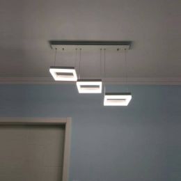Study room sqare Led suspension Luminaire hanging lamp Dining room 4-6 modern led Pendant Lights office led commercial lighting