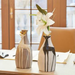 Table vase home decoration simple living room simulation vase Modern Ceramic Vase