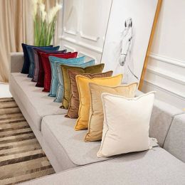 Top Luxury Solid Cushion Cover Pillowcases Colors Pillow Cover Cojines Decorativos Para Sofa Geometric Ramadan Coussin De Salon