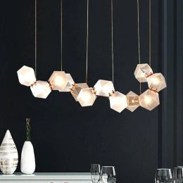 Vintage Glass LED Pendant Lights  Living Room Bedroom Home Decoration Indoor Lighting Kitchen Fixtures Hanging Lamp Luminaire