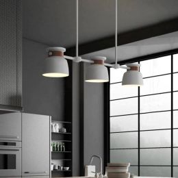 Vintage Iron Loft Industrial Adjustable pendant lights kitchen Living Room Retractable Triple-end Dining Room lamp e27 Lighting