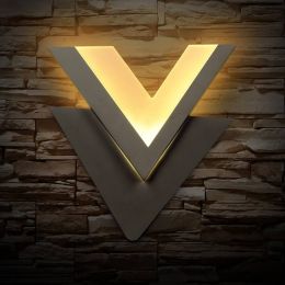 Vip room 1 pcs Led indoor wall lamp sconce V shaped entrance door Bar light  Cafe Modern bathroom mirror cabinet wall lighting